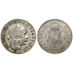 Hungary, 1 forint, 1883 KB, Kremnica