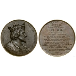 Francie, medaile ze série Vládci Francie - Jindřich I., 1838