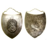 Poland, guttergraph with Our Lady of the Dawn Gate, 1948