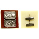 Poland, set of 2 silver cufflinks