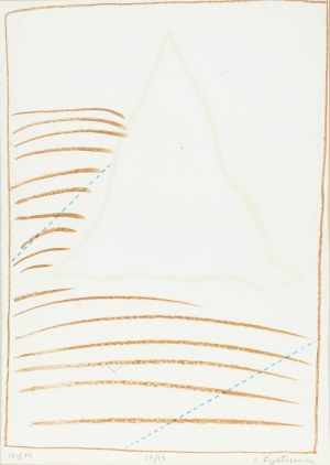 Stanisław Fijałkowski (1922 Zdołbunów - 2020 Łódź), Bez tytułu, 1974