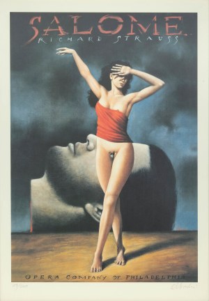 Rafał Olbiński (ur. 1943 Kielce), Plakat do opery Salome Richarda Straussa