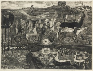 Konrad Srzednicki (1894-1993), Przez mostek, 1963