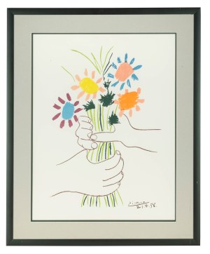 Pablo Picasso (1881 Malaga - 1973 Mougins), Bouquet de Fleurs, 1958