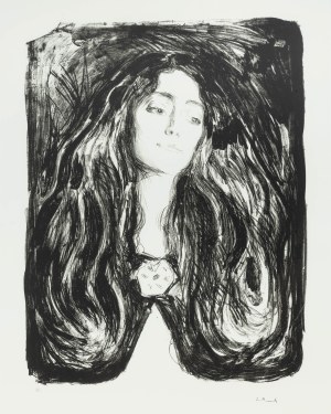 Edvard Munch (1863-1944), Broche Eva Mudocci, lata 60. XX w.