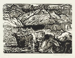 Bogna Krasnodębska-Gardowska (1900 Sosnowiec-1986 Kraków), Krowy