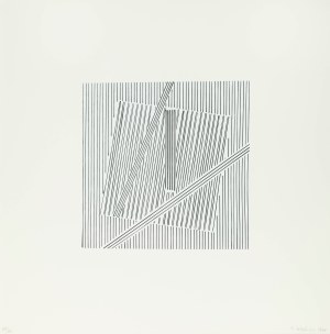 Henryk Stażewski (1894 Warszawa - 1988 tamże), Kompozycja linii, 1974