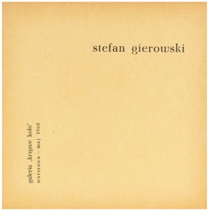 Stefan Gierowski (1925, Częstochowa - 2022), Bez tytułu (z teki Konfrontacje), 1960