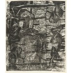 Magdalena Więcek (1924-2008), Bez tytułu, (z teki Konfrontacje), 1960