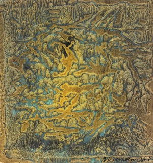 Bronisław Kierzkowski (1924 Łódź - 1993 Warszawa), Bez tytułu (z teki Konfrontacje), 1960