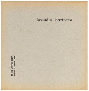 Bronisław Kierzkowski (1924 Łódź - 1993 Warszawa), Bez tytułu (z teki Konfrontacje), 1960