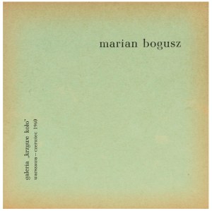 Marian Bogusz (1920 Pleszew-1980 Warszawa), Bez tytułu (z teki Konfrontacje), 1960