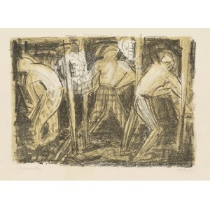 Stefan Gierowski (1925, Częstochowa - 2022), Miners, 1947
