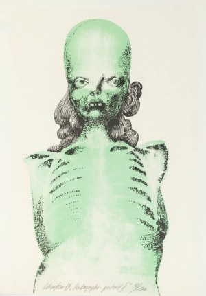 Jan Lebenstein (1930 Brześć Litewski - 1999 Kraków), Radographie portrait II, 1973