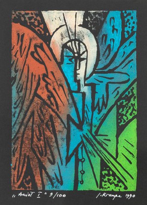 Janina Kraupe-Świderska (1921 Sosnowiec - 2016 Kraków), Anioł I, 1990