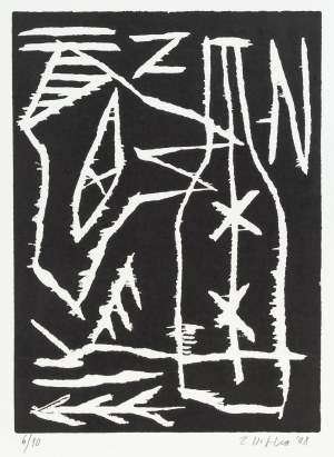 Zdzisław Nitka (ur. 1962, Oborniki Śląskie), Głowa wilka i butelka, 2008