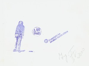 Andrzej Dudek-Dürer (ur. 1953), Autoportret (Kobaltowy), 2000