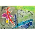 Marc Chagall (1887 Łoźno k. Witebska-1985 Saint-Paul de Vence), Wizja Paryża, 1952