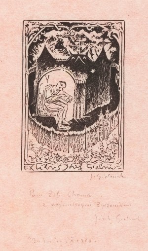 Józef Gielniak (1932 Denain we Francji - 1972 Bukowiec koło Kowar), Ex libris Józefa Gielniaka, 1968