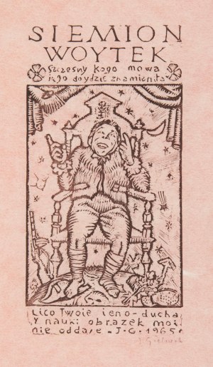 Józef Gielniak (1932 Denain we Francji - 1972 Bukowiec koło Kowar), Ex libris Wojciecha Siemiona, 1965