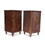 Pair of English corner cabinets painted in the style of the Adams brothers - 19th century