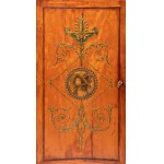Pair of English corner cabinets painted in the style of the Adams brothers - 19th century
