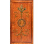 Pair of English corner cabinets painted in the style of the Adams brothers - 19th century