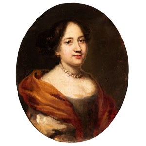 Portrait of a Lady with pearls - France, 18th century