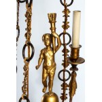 Lustre de style Empire en bronze doré - France, XIXe siècle