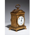 Courvoisier &amp; Comp Pendule de table en bronze doré Période Empire - France, début du 19e siècle