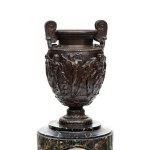 FERDINAND BARBEDIENNE (1810 - 1892) Bronze and marble clock - 19th century