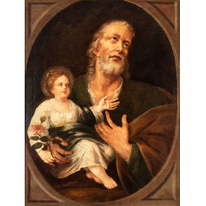 Saint Joseph and the infant Jesus - Italy, 18th century