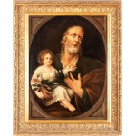 Saint Joseph and the infant Jesus - Italy, 18th century