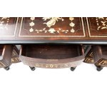 Bureau Mazarin incrusté d'ivoire - Italie, XIXe siècle