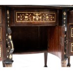 Bureau Mazarin incrusté d'ivoire - Italie, XIXe siècle