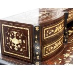 Bureau Mazarin incrusté d'ivoire - Italie, XIXe siècle