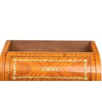 MAPLE & CO. Rolling cabinet with glass display case - 19th century