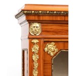 MAPLE & CO. Rolling cabinet with glass display case - 19th century
