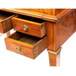 MAPLE & CO. Rolling cabinet with glass display case - 19th century