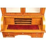 MAPLE & CO. Rolling cabinet with glass display case - 19th century
