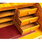 MAPLE & CO. Rolling cabinet with glass display case - 19th century