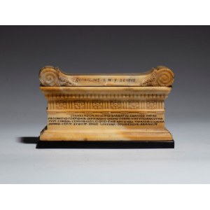 Marble inkwell inscribed to Cornelius Scipio, Grand Tour of Rome - 19th century
