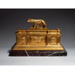 Encrier en bronze doré - Rome, XIXe siècle
