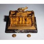 Encrier en bronze doré - Rome, XIXe siècle