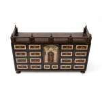 Ebonized wood and tortoiseshell coin cabinet Louis XVI - Northern Italy, 18th century