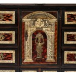 Ebonized wood and tortoiseshell coin cabinet Louis XVI - Northern Italy, 18th century