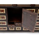 Ebonized wood and tortoiseshell coin cabinet Louis XVI - Northern Italy, 18th century