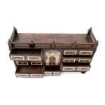 Ebonized wood and tortoiseshell coin cabinet Louis XVI - Northern Italy, 18th century