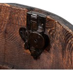 Commode ancienne avec plateau à lattes et incrustation d'os - Région Lombardie-Vénétie, XVIIIe siècle