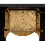 Boulle-style mantel clock signed B. Baltazar Paris - France, 19th Century